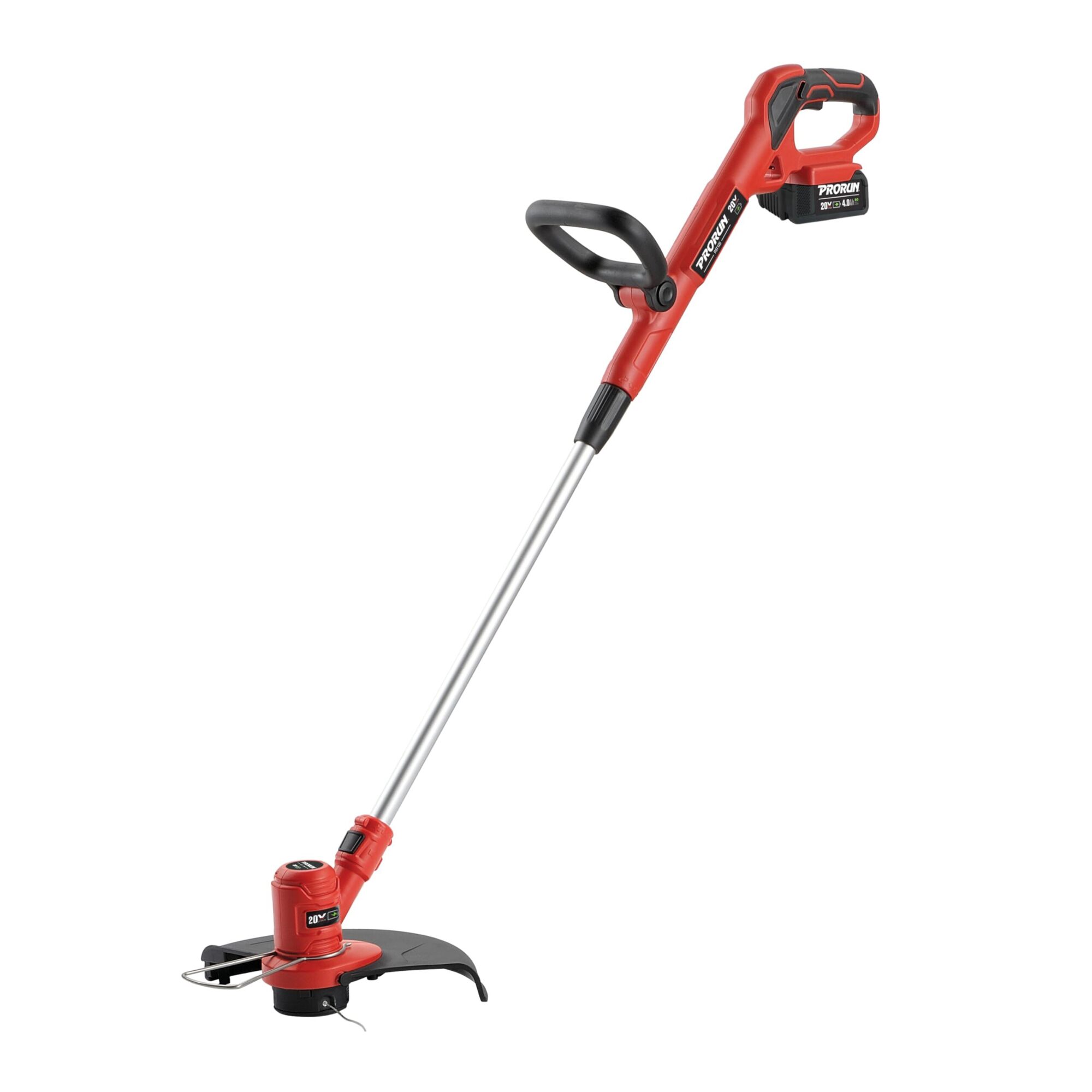 PRORUN, 20V 12in. Straight Shaft Trimmer + Battery + Charger, Model# PST120